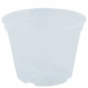 Вазон 115015 дренажний 19*15 (прозорий)