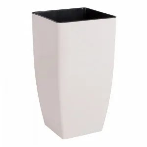 Вазон 115037 "Квадро" 22*22*41,5 (біла РОЗА)