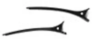 Зажим д/волосся чорний 12см PZ-01