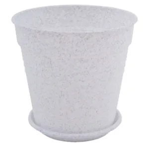 Вазон 114017 "Глорія" з/підстав. 23,1*22,1см (біл.флок)