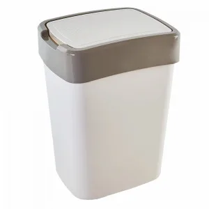 Відро "Євро" 10л д/сміття 122066 (біла роза/какао)