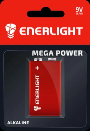 Бат-ка ENERLIGHT Alkaline MEGA POWER Блістер"КРОНА" 6LR61