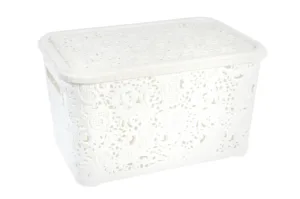 Контейнер "Ажур" 4,7л з кришкою(білий)