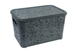 Контейнер "Ажур" 4,7л з кришкою(бузок)