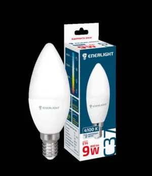 Лампа ENERLIGHT C37/E14 4100K LED біле 9 Вт