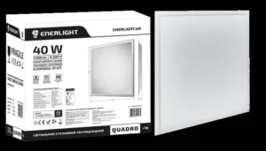 Світильник ENERLIGHT LED стельовий "QUADRO" 40Вт+адаптер 6500К (10шт)