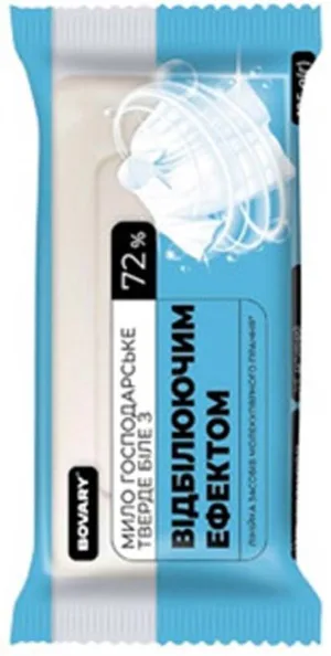 TM"BOVARY" Мило господ. тверде (біле 72%)125г, д/прання з відбіл.ефектом