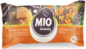 ТМ"Mio Beauty" мило туалетне тверде, косм.марка , 90 г."Обліпиха Мед"