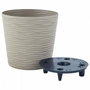 Вазон "Ф'южн" зі вст. низький 115087 (d16х14,5см какао/6)