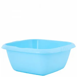 Таз 121045 "Євро" квадратний 6л (блакит. крижаний)