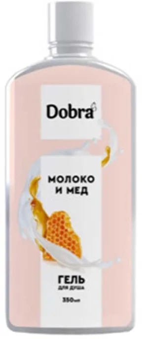 "Dobra" гель для душу "Молоко та мед" 350мл