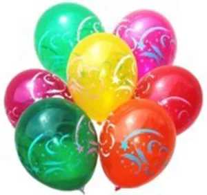 Кульки GS110#092 круглі з мал. Салют#091 (12"-30cm)(100шт)