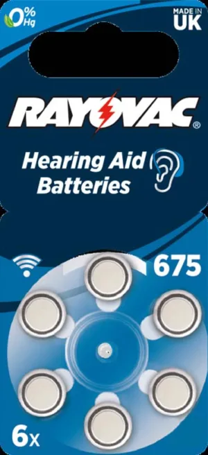 Бат-ка д/слух. апаратів Rayovac 675