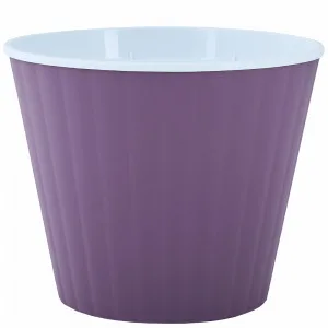 Вазон 114034 "Ібіс" з подв.дном 15,7*13 (фіолет./білий)