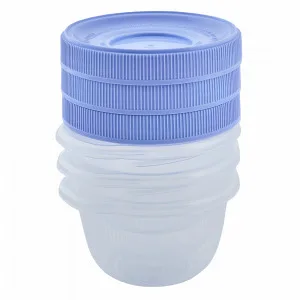 НБ контейнерів "Омега" круглий 0,285мл  3шт (169025 проз/бузок.)