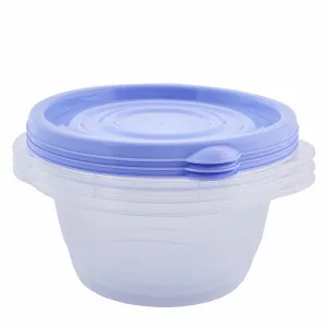 НБ контейнерів "Омега" круглий 0,44мл  3шт 169037 (пр/бузок.)