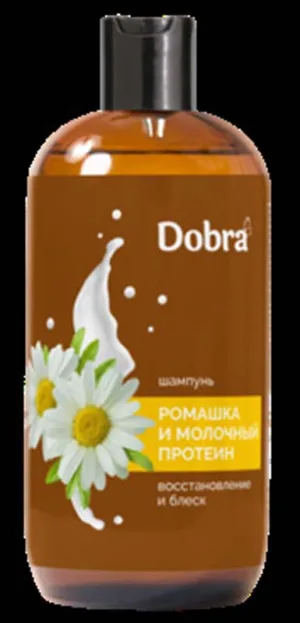 "Dobra" Шампунь "Ромашка і молочний протеїн" (відновлення та блиск) 500мл