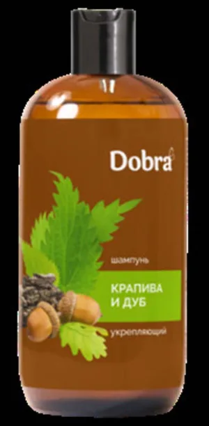"Dobra" Шампунь "Кропива+Дуб" (зміцнюючий) 500мл