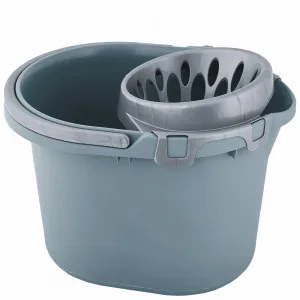 Відро 15л. з віджимом 124099 (сиз.блакит./сірий)