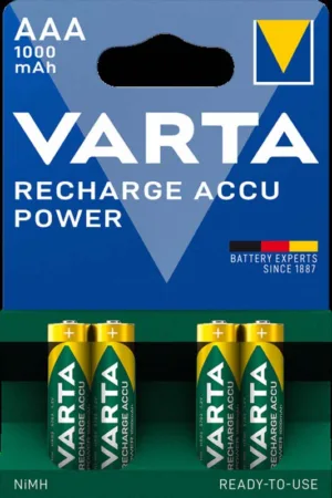 VARTA Акум-тор RECHARGEABLE "AAA" 1000mAh Bli 4шт