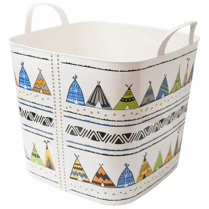 Корзина універ. 127038 "ПРАКТИК" з декором ( ВІГВАМ )