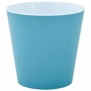 Вазон 114039 зі вст."Деко" 16х15,5(сиз.блакит./білий)