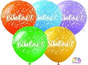 Кульки SD-25 "Вітаємо" (5 ст) (12"-30см) 100 шт