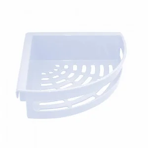 Поличка 127046 для ванної кутова (біла)