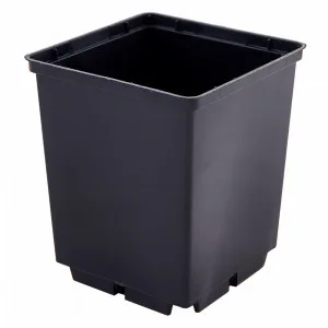 Вазон 119030 д/розсади квадратний 19,5*23 (чорний)