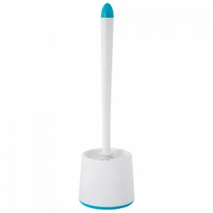 Йоржик д/унітазу 127064 "Оптіма" з підставкою (білий/бірюз)