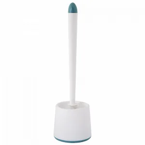 Йоржик д/унітазу 127064 "Оптіма" з підставкою (білий/сиз. блак.)