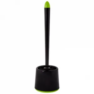 Йоржик д/унітазу 127064 "Оптіма" з підставкою (чорний/оливк.)