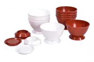 Горщик д/квітів З тарілкою міст. 0,8л (теракот) (G134)