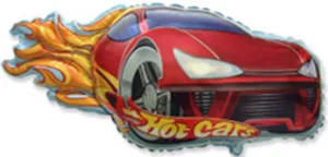 Кулька 901748 R Гоночна машина Hot Cars червона 36"/ 91см