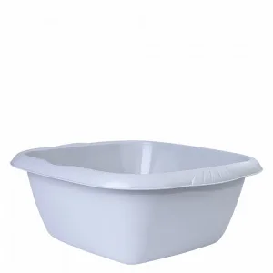 Таз 121045 "Євро" квадратний 6л (св.сірий)