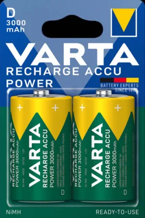 VARTA Акум-тор RECHARGEABLE ACCU "D" 3000mAh Bli 2шт
