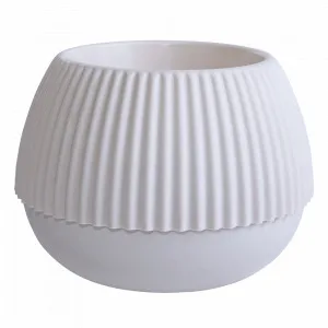 Вазон 116004 "Бохо" 21 (біла роза)