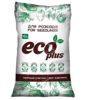 Торф'яний субстрат "ECO PLUS" 10л "Для розсади"