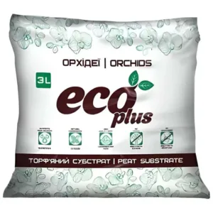 Торф'яний субстрат "ECO PLUS"  3л "Для орхідей"