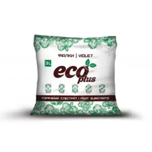 Торф'яний субстрат "ECO PLUS"  3л "Фіалка"