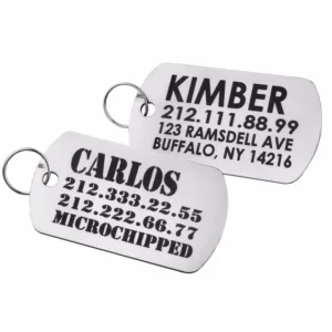 90181 Адресник Розмір LДовжина 5,5 см.Ширина 3 см.