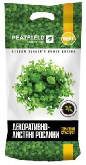 Торф'яний субстрат "PEATFIELD" 10л "Для декоративно-листяних рослин"