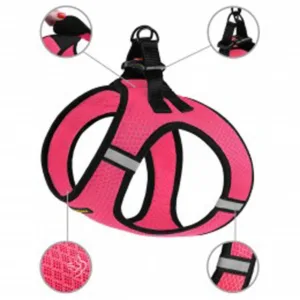 83406/Т Шлея д/собак "Vest" Mesh, розмір S,(обхв.шиї-34см,обхв груд-42см) рожев.