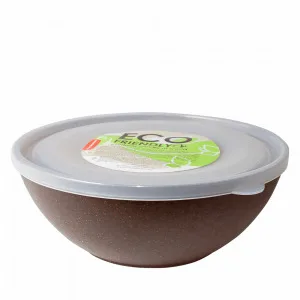 Миска 167016 з кришкою 0,8л. ECO WOOD (корич.)