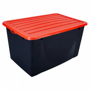 Ємкість 122044 для збер. речей з криш 40л (чорна/оранж.)
