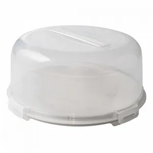 Тортівниця кругла 169056 (біла роза/пр.)