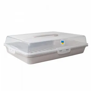 Тортівниця прямокутна 169057 (какао/пр.)