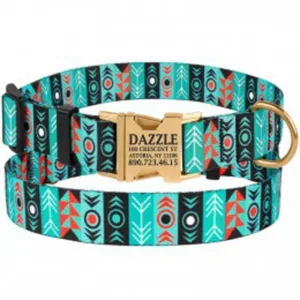 40/1336/Т Нашийник д/собак Urban стрілки (золотий фастекс) S (Об. шиї 25-33 см Шир - 16 мм)