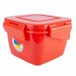 Контейнер 168059 квадрат."Фієста" 0,45л (оранж./пр.)