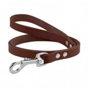 471206/Т Повідець д/собак шкір. Classic з хром. фур. (Розмір XS шир12мм, довж120см) коричн.
